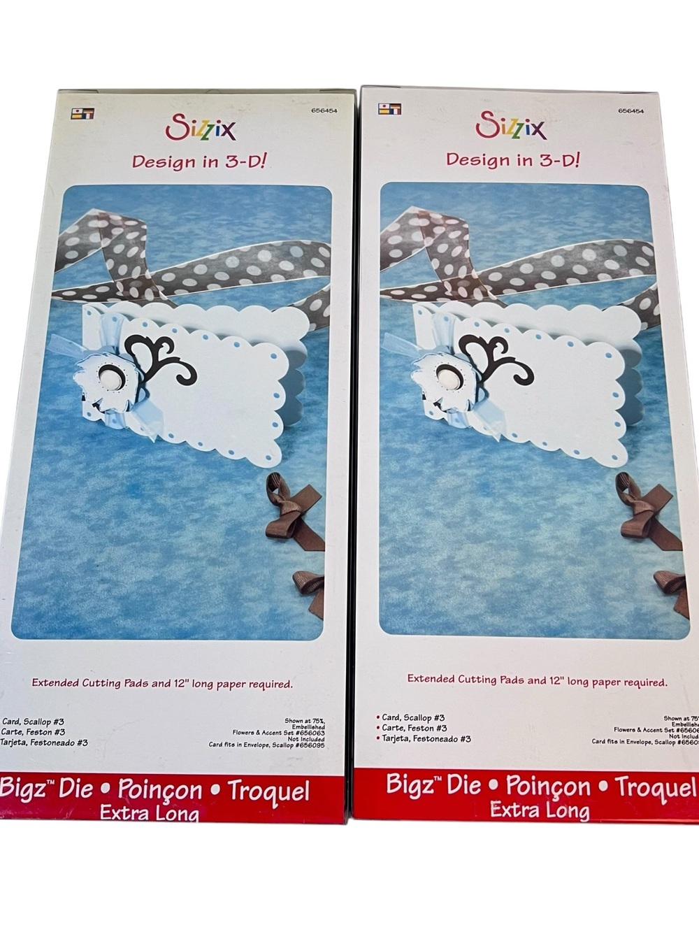 Sizzix Bigz XL Die Card, Scallop #3 (Lot of 2)